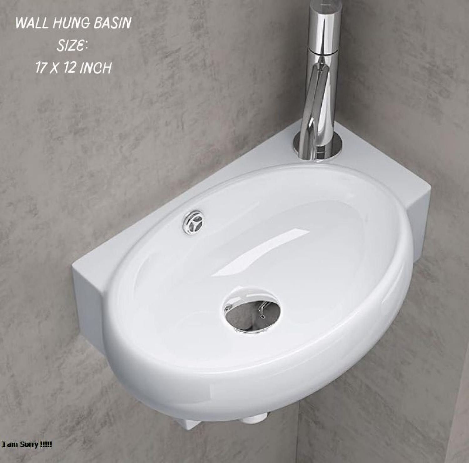 17x12 Wall-Hung Wash Basin