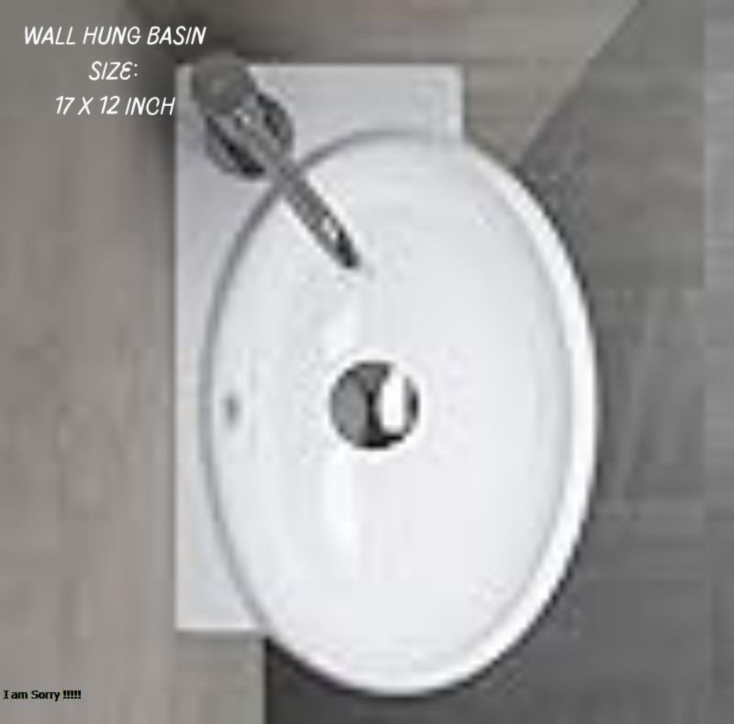 17x12 Wall-Hung Wash Basin