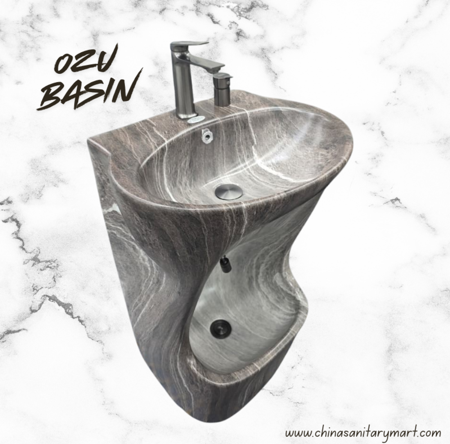 OZU Basin, Wudu Basin Bangladesh, Black Marble Basin, Ablution Basin, Modern Wudu basin, Luxury Basin, Bathroom Basin, Mosque Basin, Ozu Basin Price in Bangladesh, China Sanitary Mart,