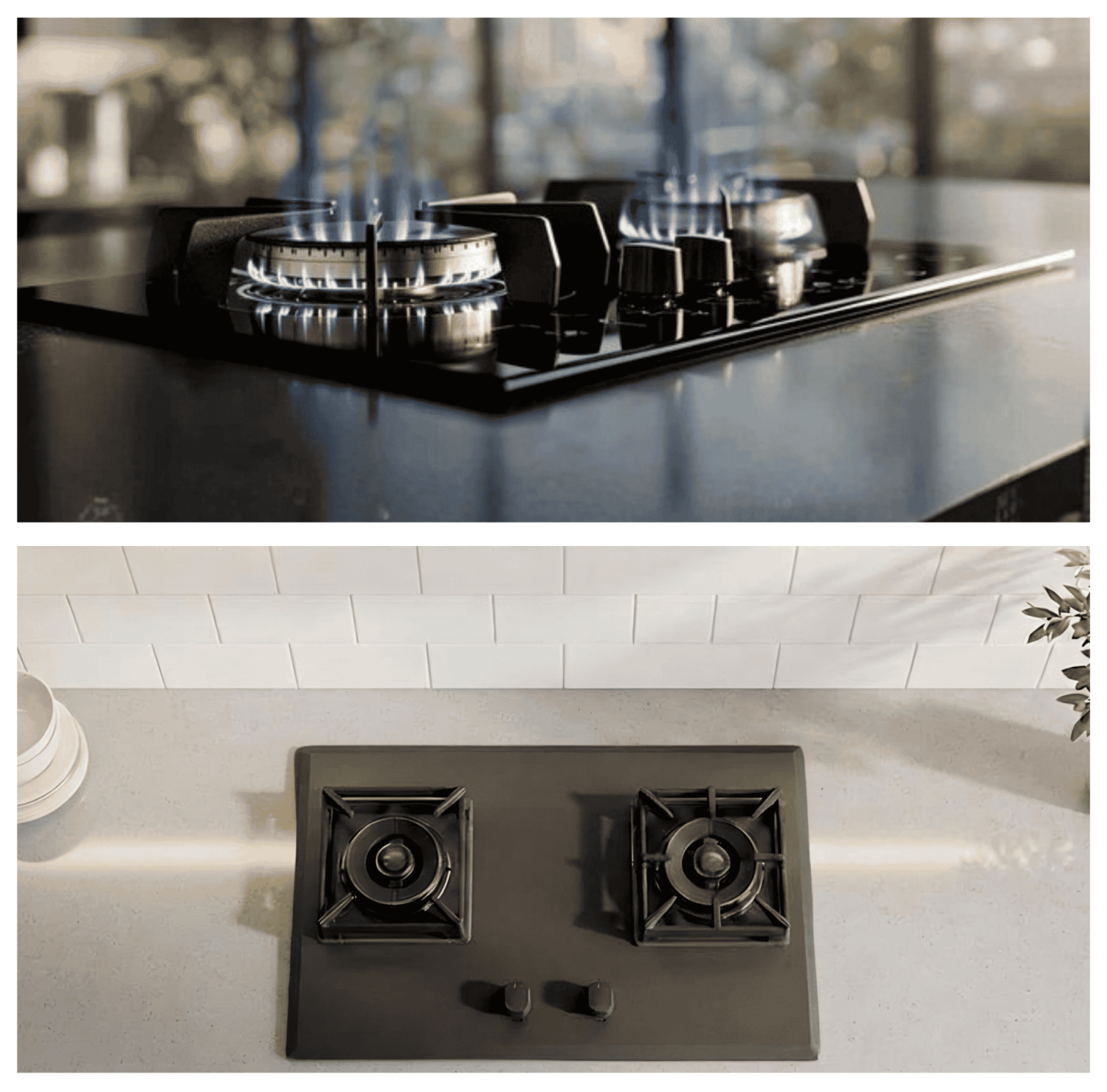 Black & Decker  2 Burners  Ceramic Panel  Matt Black  Gas Stove  Kitchen Appliances  Safety Device  China Sanitary Mart
