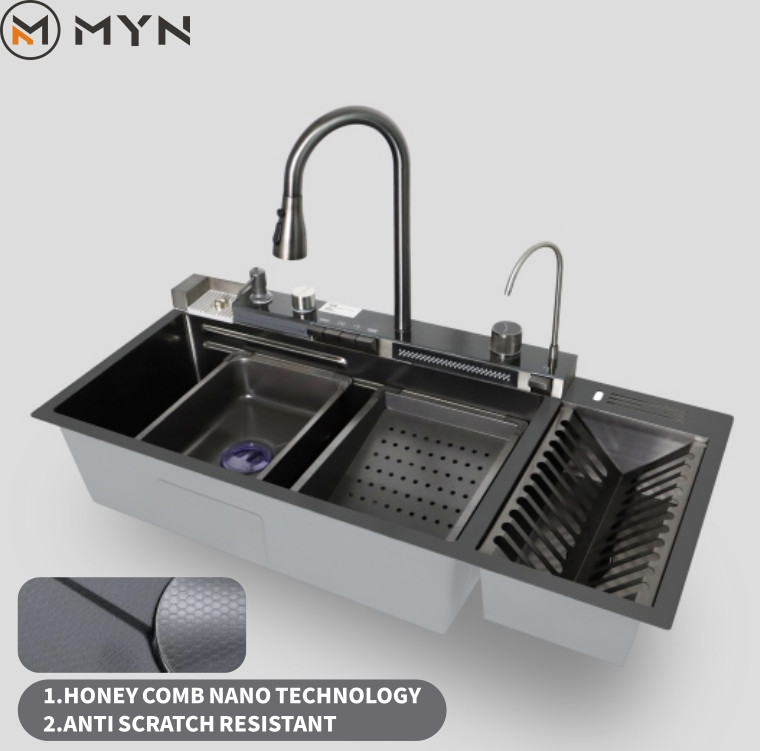 Sink piano with plate holder 18/40 inch