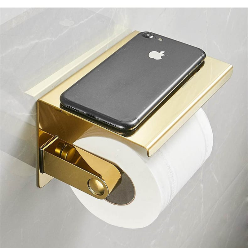 TH08 - SS Golden Open Tissue Holder