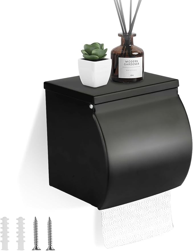 Tissue Holder Box - Black