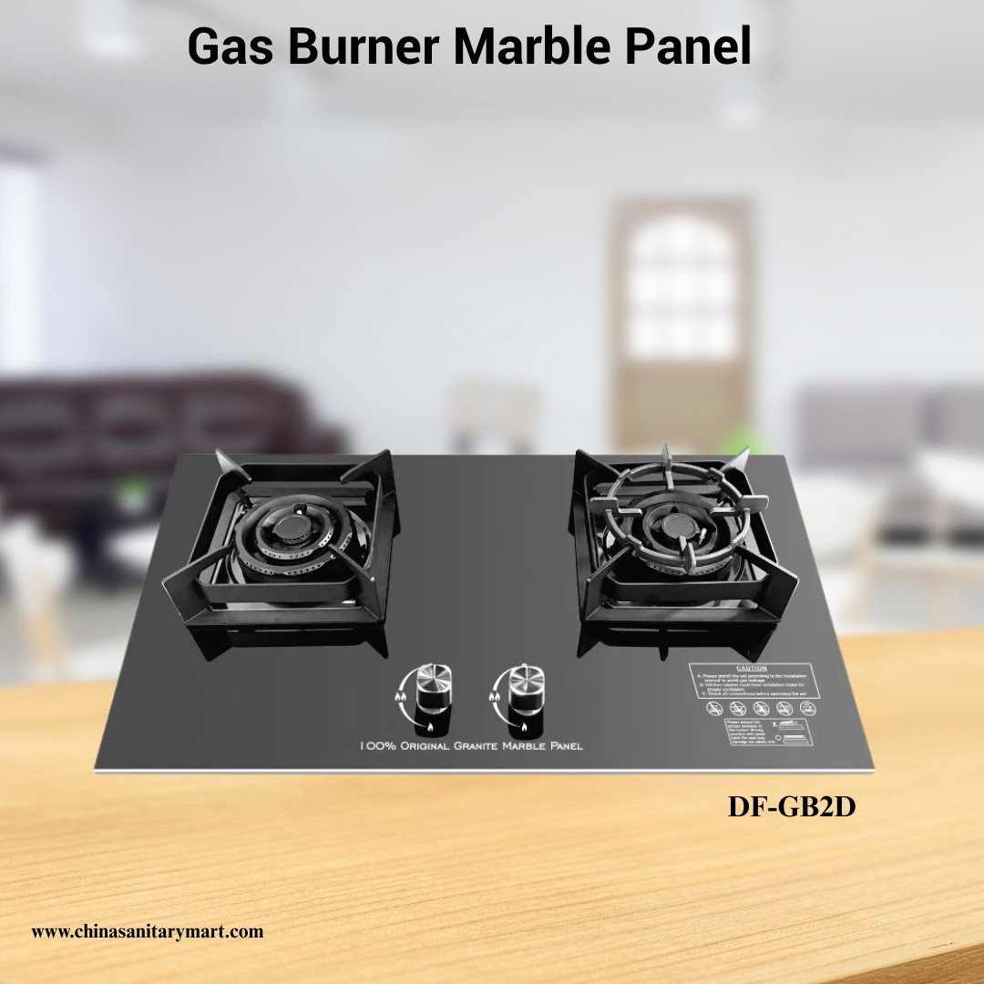 Dorfen Gas 2 Burner Marble Panel, DF-GB2D  LPG/ NG