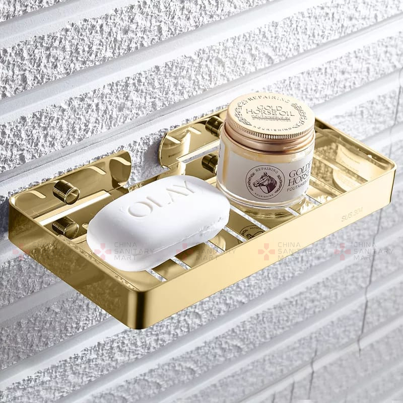 SC1006 SS Golden Double Soap Case