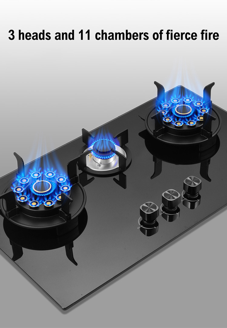 BD-01GS  3 Burner Marble Folding Gas Stove  LPG/NG