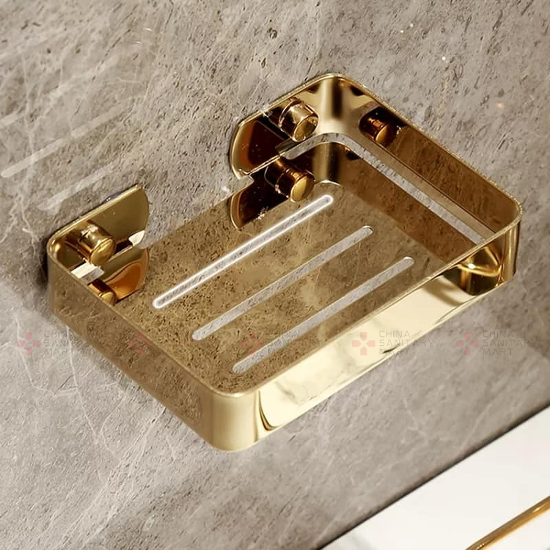 SC1005 SS Golden single Soap Case
