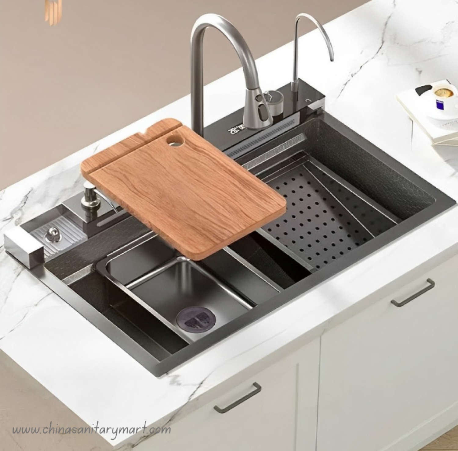single bowl sink, 5 key piano sink, sink,kitchensink,blacksink,sinkcombo,30inchsink,handmadesink, 18/30 Inch sink black, honeycomb