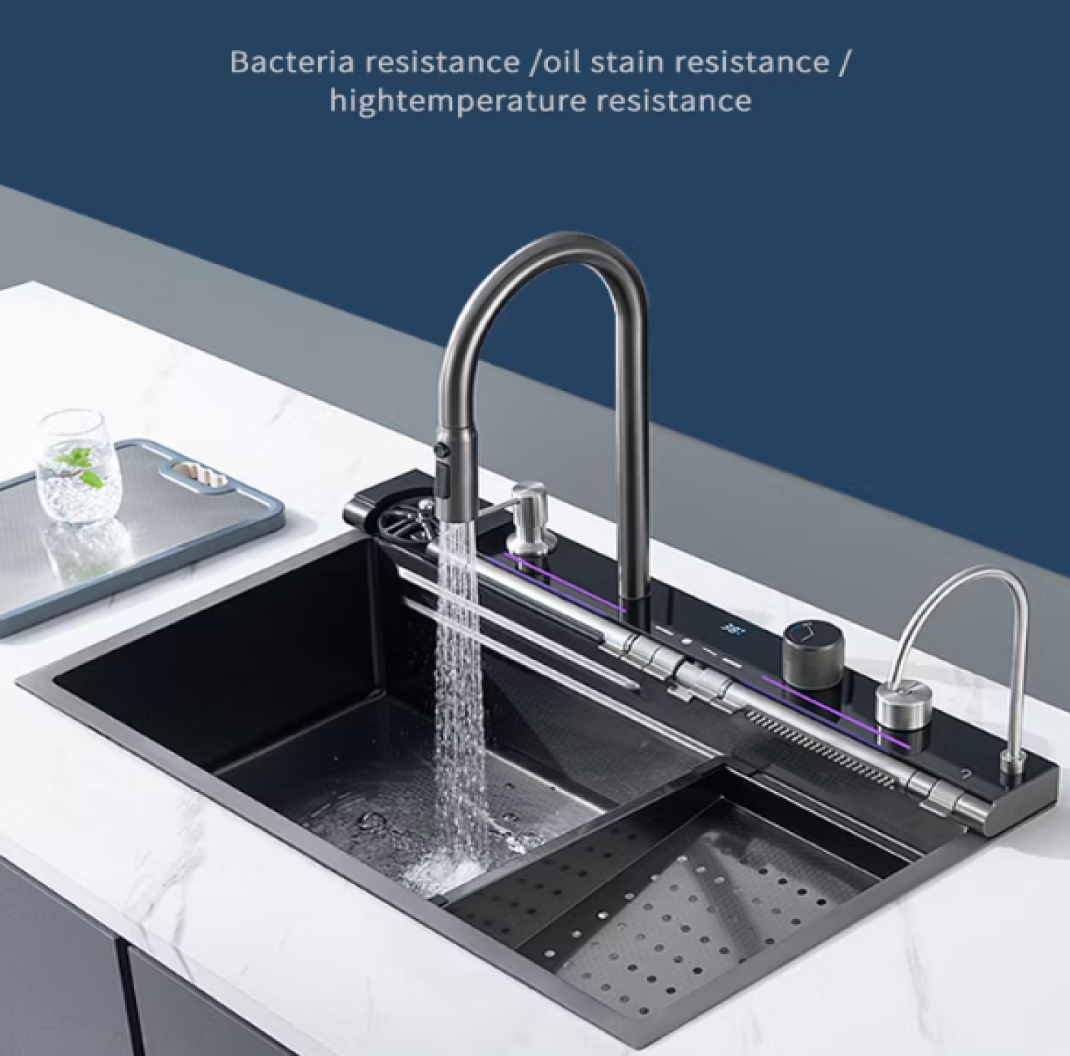 singlebowlsink, 7 key Piano Sink, sink,kitchensink,blacksink,sinkcombo,30inchsink,handmadesink, 18/30 Inch sink black, honeycomb