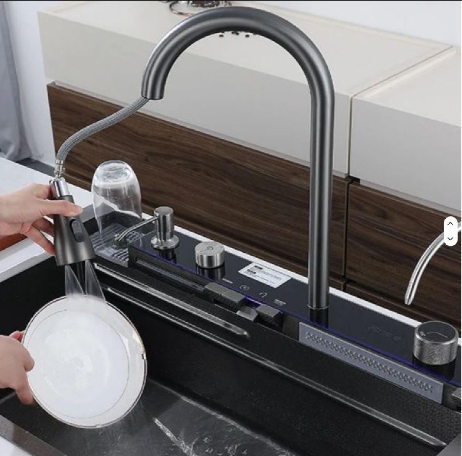 sink,kitchensink,blacksink,sinkcombo,30inchsink,handmadesink,MultifunctionalSmartKitchenSink