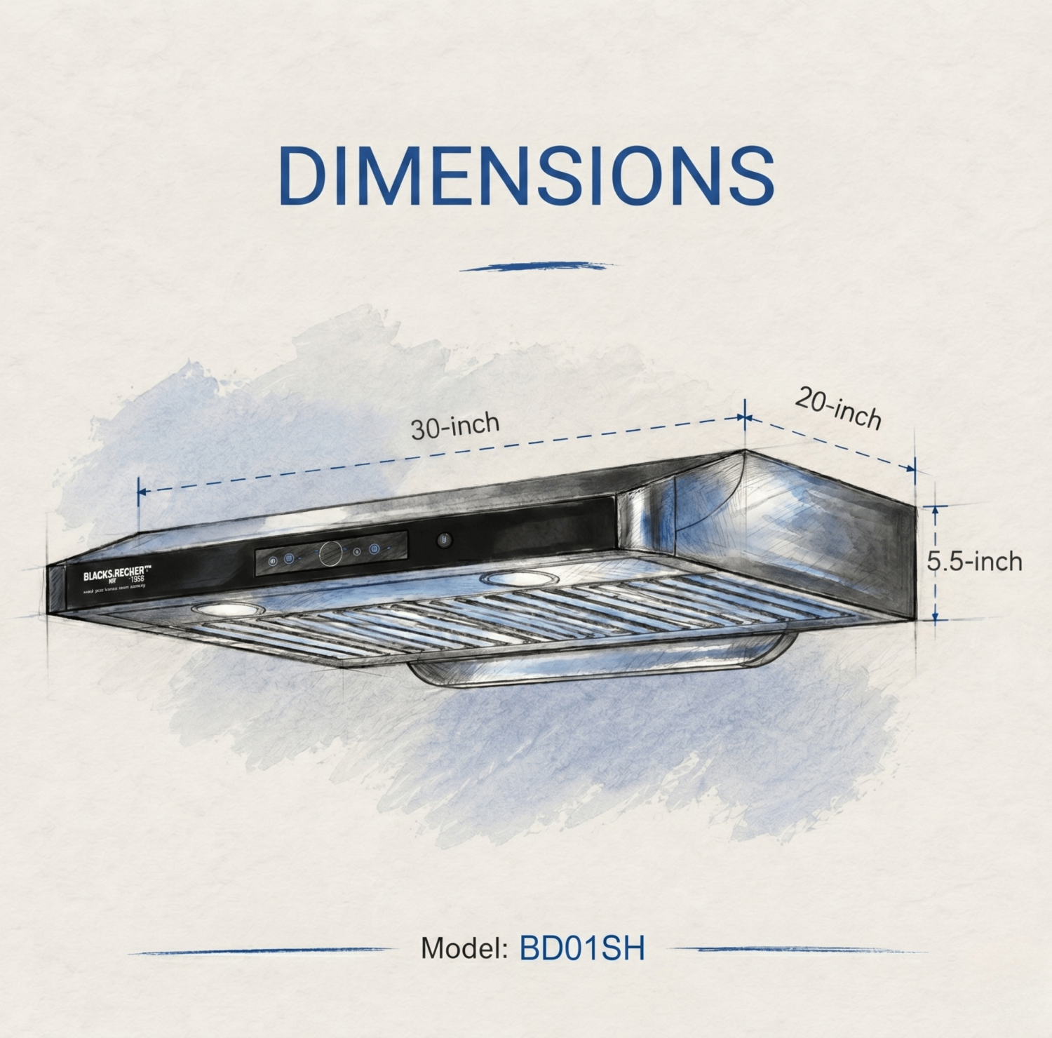 Slim Kitchen Hood-BD01SH, 30 Inch Kitchen Hood, Under Cabinet Hood, BD01SH Price in BD, Compact Kitchen Chimney, Low Profile Kitchen Hood, 30" Kitchen Exhaust, Kitchen Hood for Small Kitchen, Stainless Steel Slim Hood, Kitchen Hood Bangladesh.
