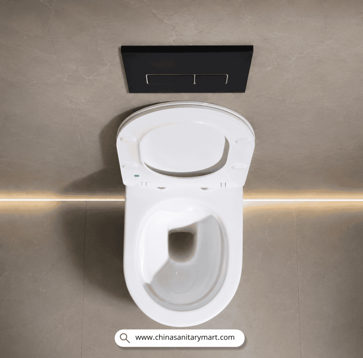 Glaze commode, wall hung toilet, wall mounted commode, modern bathroom sanitary ware, premium ceramic toilet, space saving commode, China Sanitary Mart, minimalist toilet bowl, bathroom fixtures