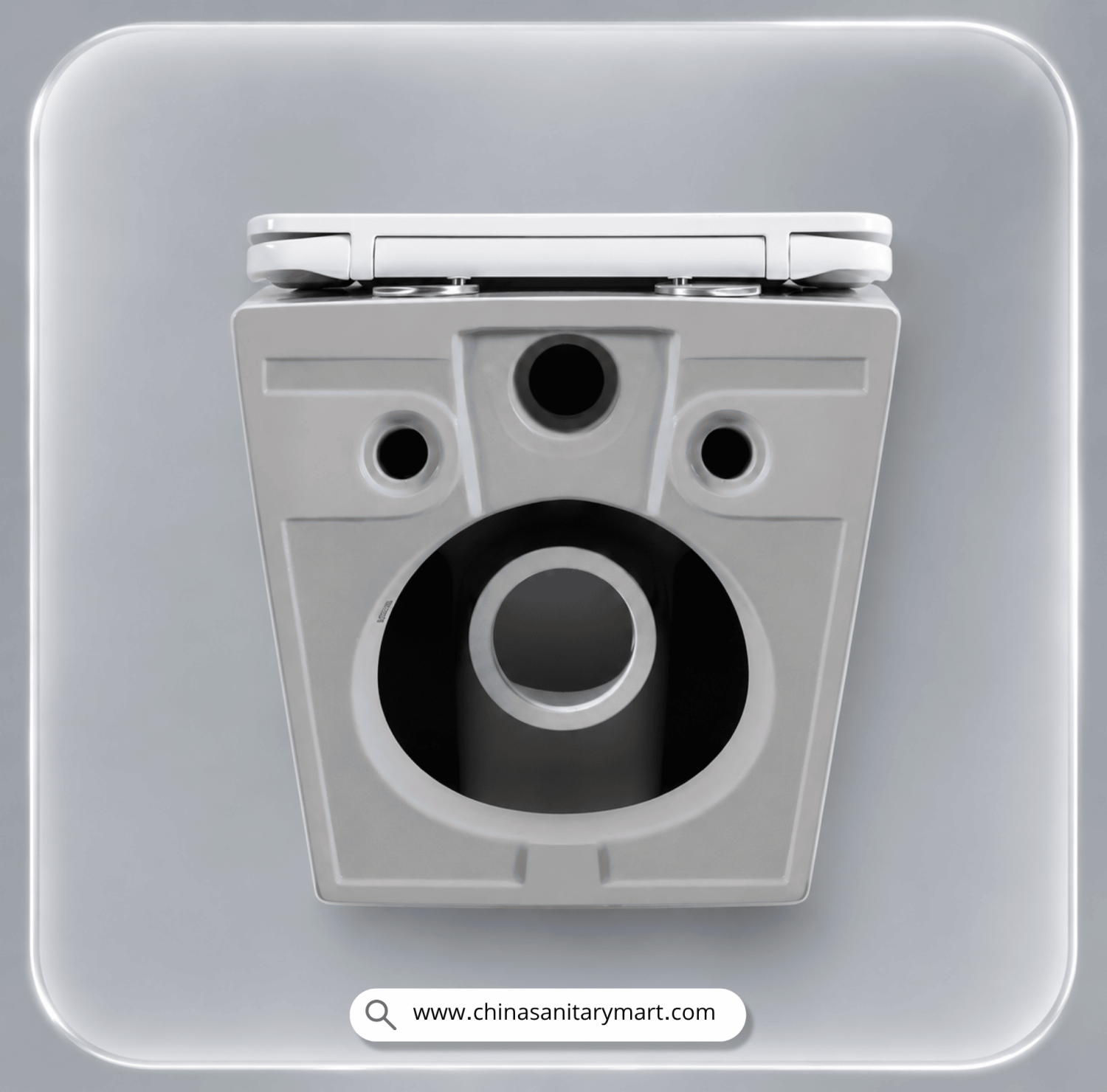 Marquis commode, wall hung toilet, luxury wall mounted commode, modern bathroom sanitary ware, premium ceramic toilet, China Sanitary Mart, space saving commode, white wall hung toilet, minimalist bathroom fittings