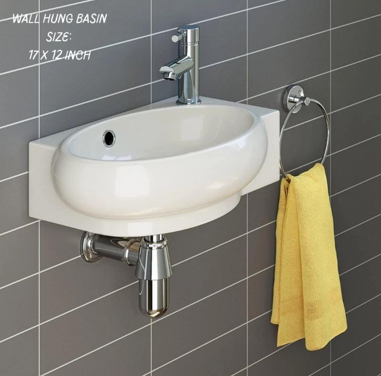 17x12 Wall-Hung Wash Basin