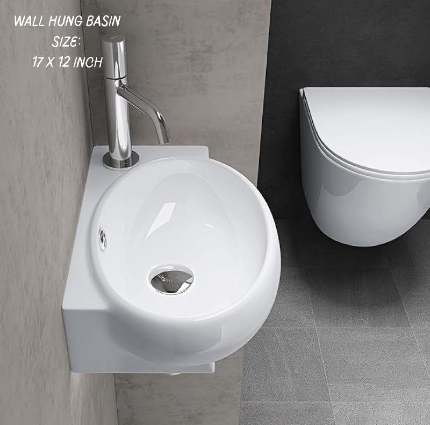 17x12 Wall-Hung Wash Basin