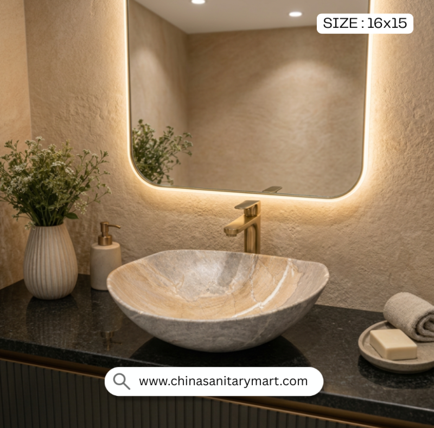 Art Basin TB 5010, Art Basin, Countertop Basin, Vessel Wash Basin, Luxury Basin, Stone Look Basin, Marble Pattern Basin, Bathroom Wash Basin, Designer Basin, Table Top Basin, Premium Wash Basin, Modern Basin Design, Vanity Basin, Decorative Basin
