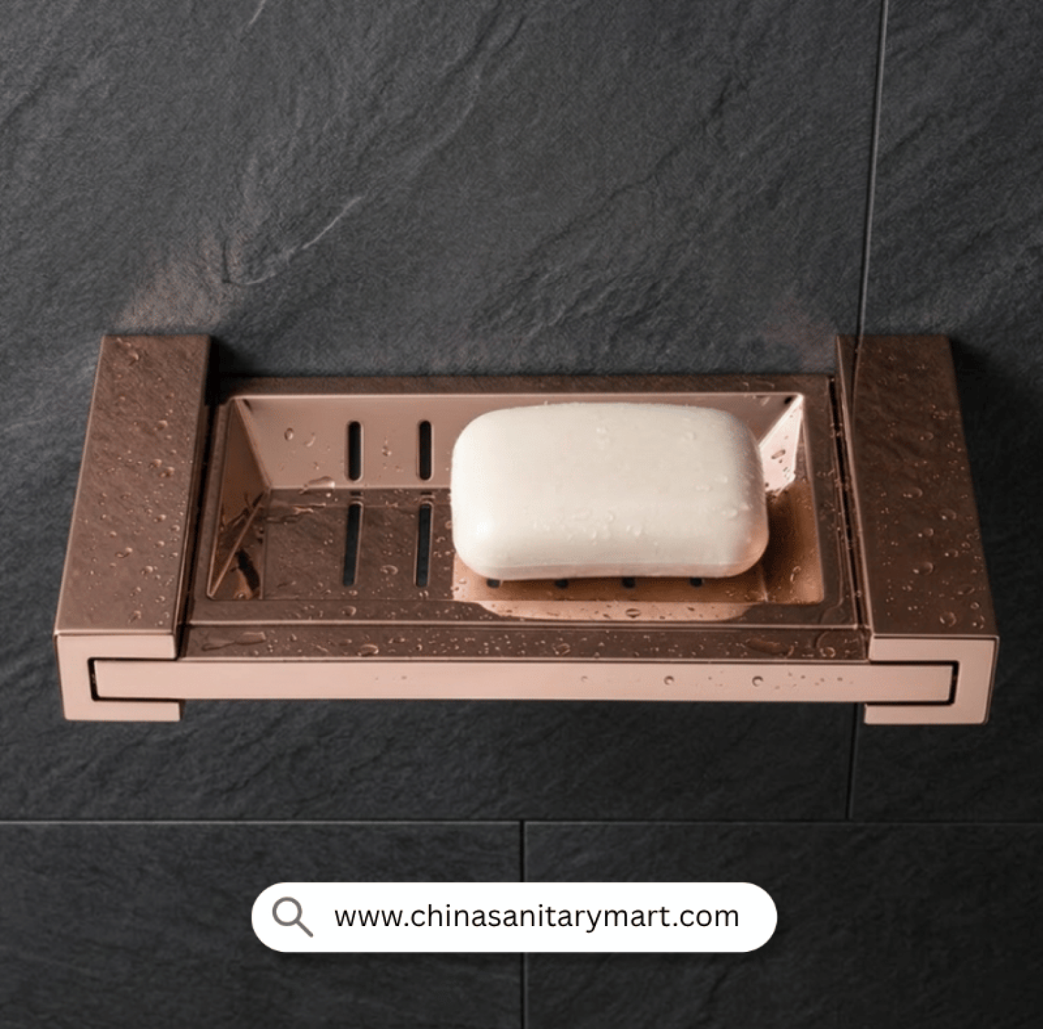 Brass Soap Case Rose Gold, AST Model Rose Gold, Rose Gold Soap Holder, Wall Mounted Soap Case, Luxury Bathroom Accessories, Rose Gold Bathroom Hardware, Brass Soap Dish, Premium Soap Holder, Modern Soap Tray, Bathroom Soap Rack