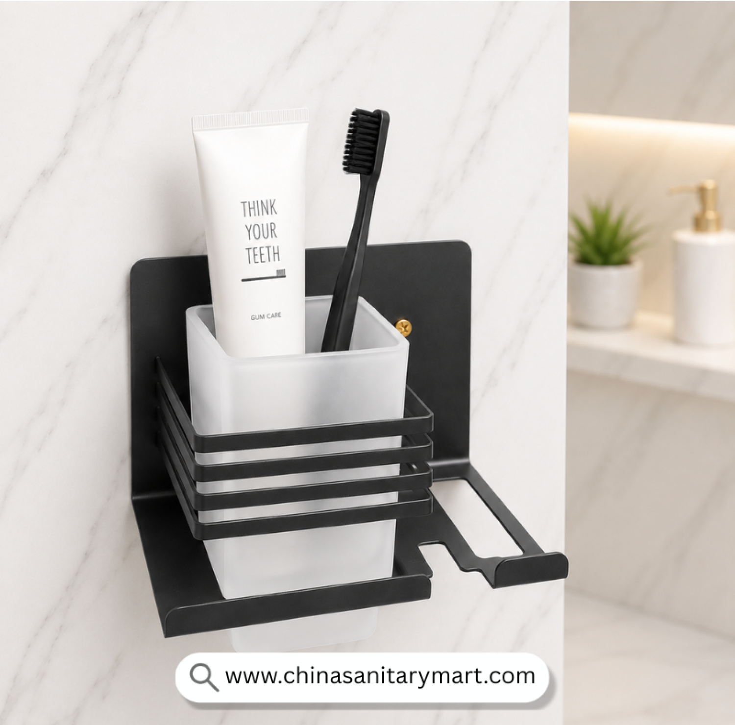 SA Single Brush Holder, Matte Black Brush Holder, Toothbrush Holder, Wall Mounted Toothbrush Holder, Toothbrush and Toothpaste Holder, Bathroom Brush Holder, Frosted Tumbler Holder, Matte Black Bathroom Accessories, Modern Bathroom Organizer