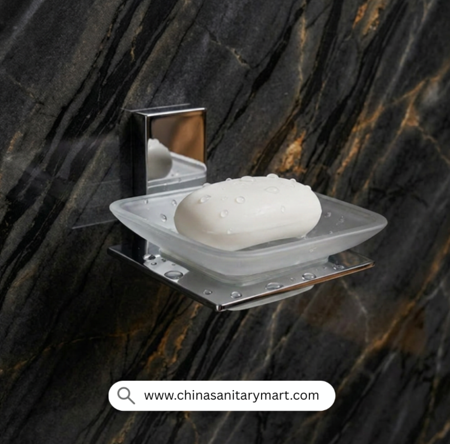 Single Glass Soapcase CP, Glass Soap Holder, Chrome Soap Case, Wall Mounted Soap Dish, Frosted Glass Soapcase, CP Soap Holder, Bathroom Soap Tray, Modern Soap Holder, Chrome Bathroom Accessories, Luxury Bathroom Fittings