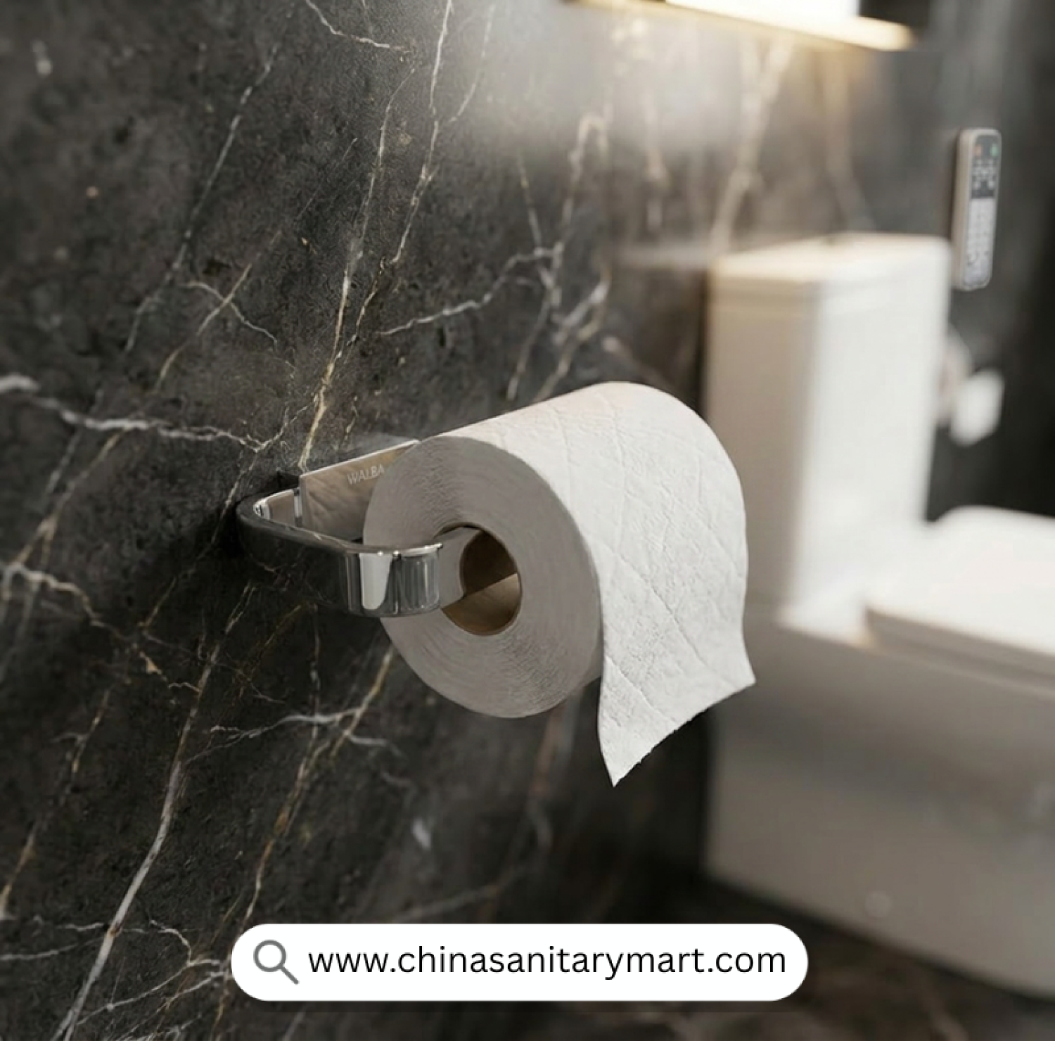 Walba Tissue Arm CP, Chrome Tissue Holder, Stainless Steel Tissue Holder, CP Toilet Paper Holder, Open Tissue Arm, Wall Mounted Tissue Holder, Bathroom Tissue Holder, Chrome Bathroom Accessories, Toilet Roll Holder CP, Modern Tissue Holder
