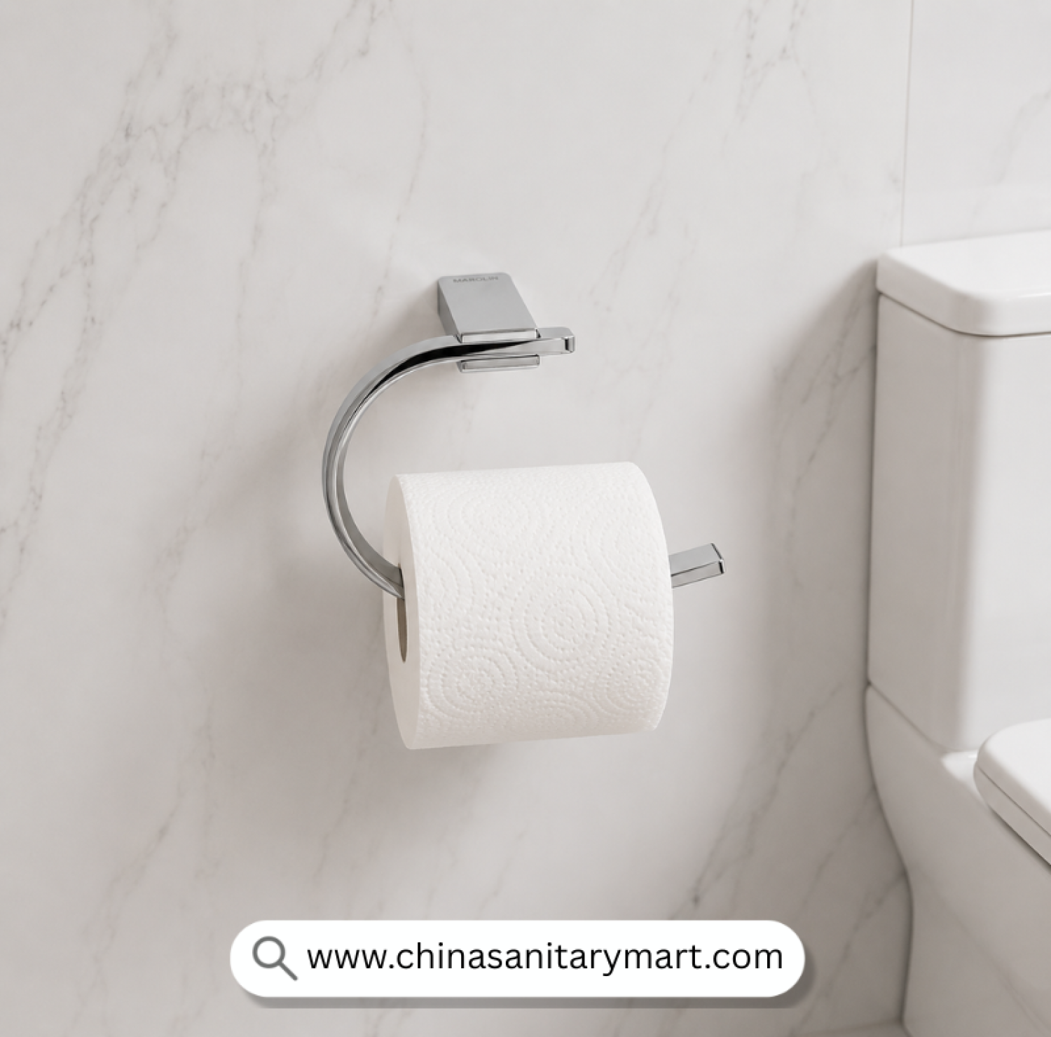Tissue & Towel Arm CP, Chrome Tissue Holder, Stainless Steel Tissue Holder, CP Toilet Paper Holder, Open Tissue Arm, Wall Mounted Tissue Holder, Bathroom Tissue Holder, Chrome Bathroom Accessories, Toilet Roll Holder CP