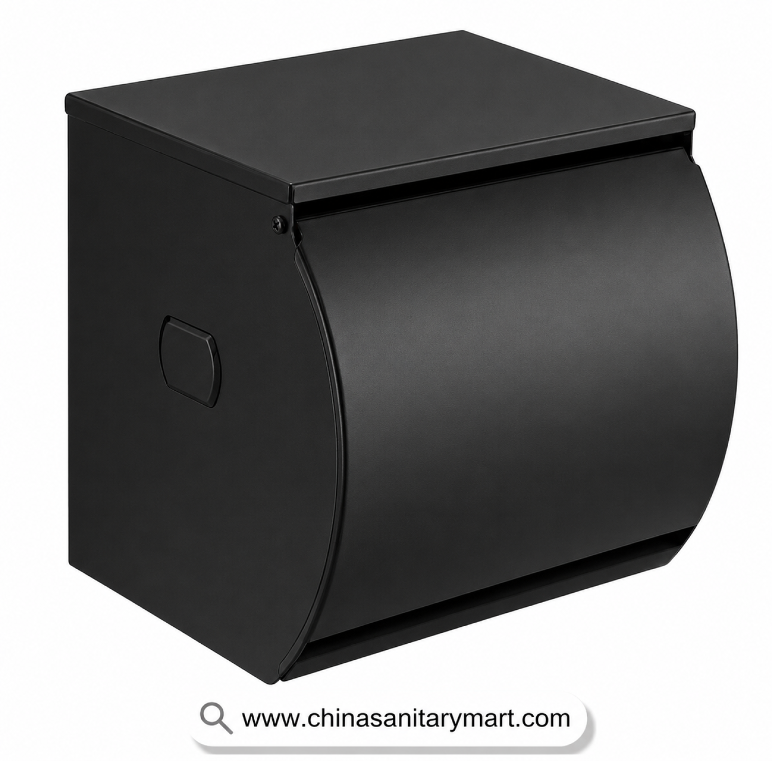 Tissue Box Toilet FTMB, Matte Black Tissue Holder, Covered Tissue Box, Toilet Paper Holder with Shelf, Black Bathroom Accessories, Stainless Steel Tissue Holder, Wall Mounted Tissue Box