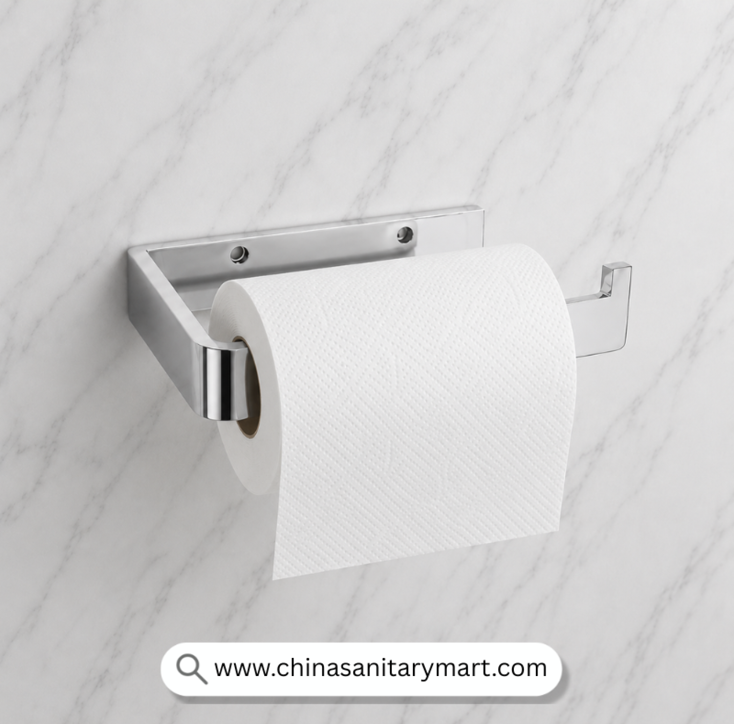Marquis BA50024, Marquis Tissue Arm, Tissue Arm CP, Chrome Tissue Holder, Toilet Paper Holder, Open Tissue Holder, Bathroom Tissue Arm, Wall Mounted Tissue Holder, CP Bathroom Accessories
