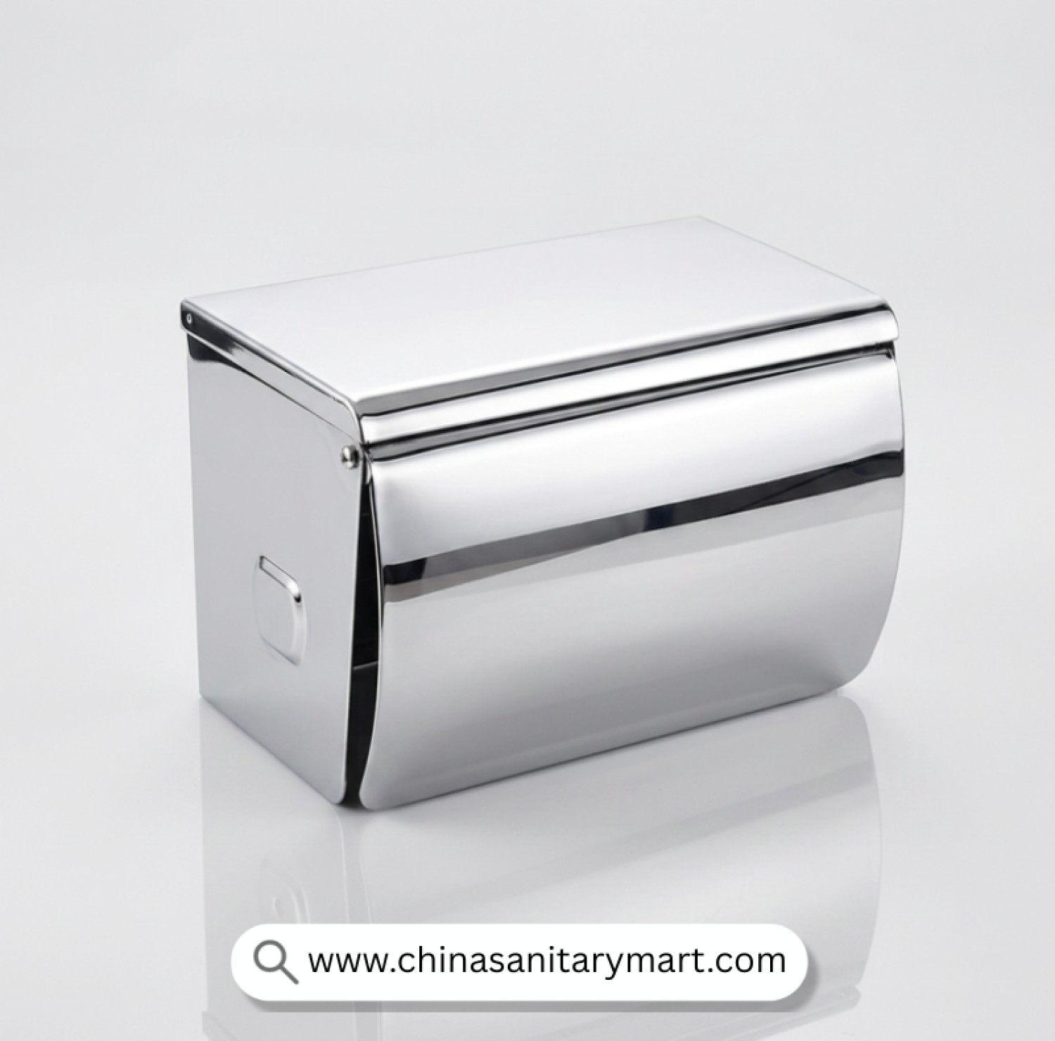 SUK Tissue Box CP, Tissue Box CP, Chrome Tissue Box, Stainless Steel Tissue Holder, Covered Tissue Holder, Toilet Paper Holder, Bathroom Tissue Box, Wall Mounted Tissue Holder