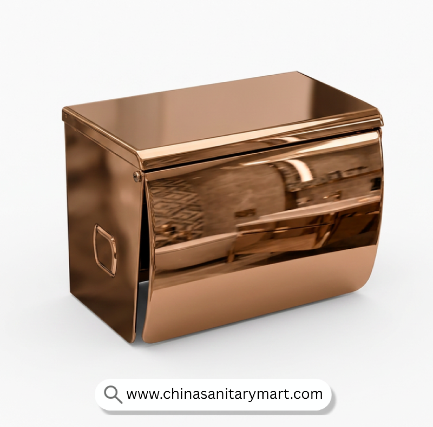 SUK Tissue Box Rose Golden, Rose Gold Tissue Box, Rose Gold Tissue Holder, Luxury Tissue Holder, Stainless Steel Tissue Box, Covered Tissue Holder, Wall Mounted Tissue Holder