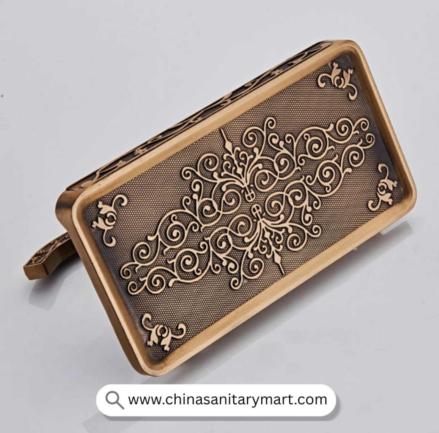 Aluminium Antique Open Mobile Tissue Holder, Antique Tissue Holder, Mobile Shelf Tissue Holder, Toilet Paper Holder with Shelf, Bathroom Phone Holder
