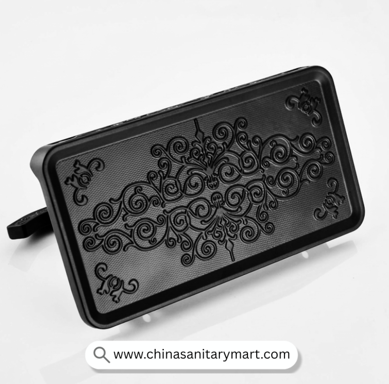 Aluminium Black Open Mobile Tissue Holder, Black Tissue Holder, Matte Black Tissue Holder, Mobile Shelf Tissue Holder, Toilet Paper Holder with Shelf, Bathroom Phone Holder