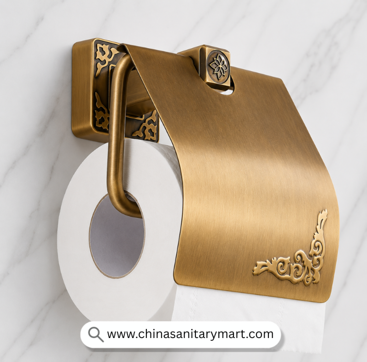 HT Aluminium Antique Open Tissue Holder, Antique Gold Tissue Holder, Antique Toilet Paper Holder, Luxury Tissue Holder, Vintage Bathroom Accessories