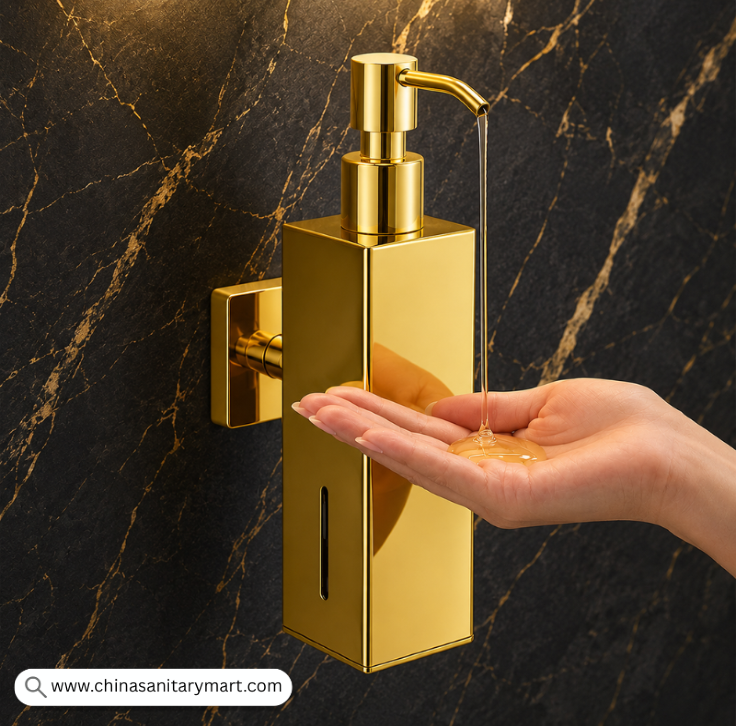 SS Liquid Soap Dispenser Golden, Golden Liquid Soap Dispenser, Gold Soap Dispenser, Wall Mounted Soap Dispenser, Manual Soap Dispenser, Stainless Steel Soap Dispenser, Luxury Soap Dispenser