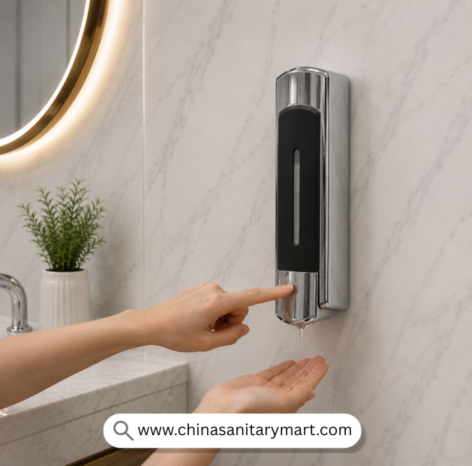 Rain Drops Liquid Soap Dispenser CP, Chrome Soap Dispenser, CP Soap Dispenser, Wall Mounted Soap Dispenser, Manual Soap Dispenser, Bathroom Soap Dispenser, Kitchen Soap Dispense