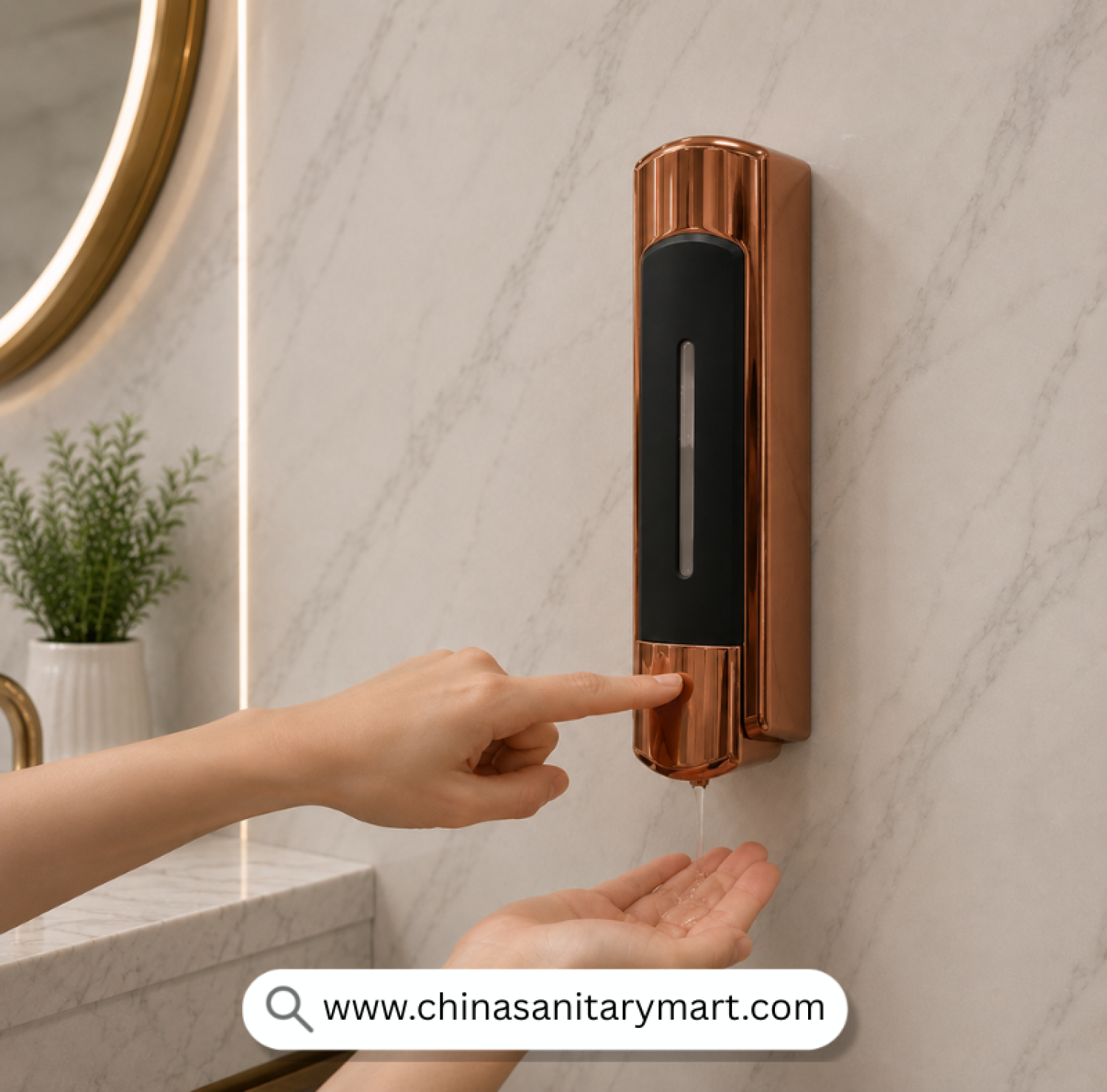 Rain Drops Liquid Soap Dispenser Rose Gold, Rose Gold Soap Dispenser, Wall Mounted Soap Dispenser, Luxury Soap Dispenser, Manual Soap Dispenser, Bathroom Soap Dispenser