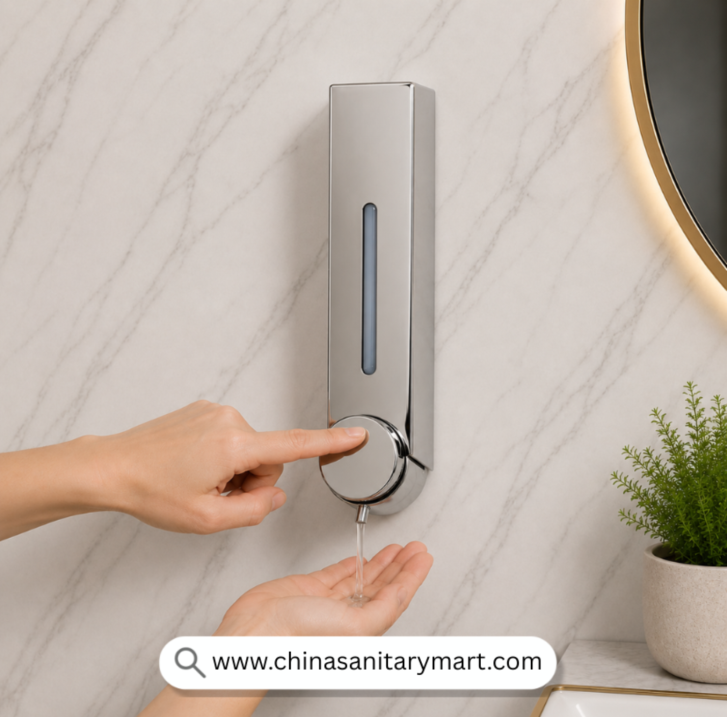 SS Long Liquid Soap Dispenser CP, Chrome Soap Dispenser, Wall Mounted Soap Dispenser, Long Liquid Soap Dispenser, Manual Soap Dispenser, Stainless Steel Soap Dispenser