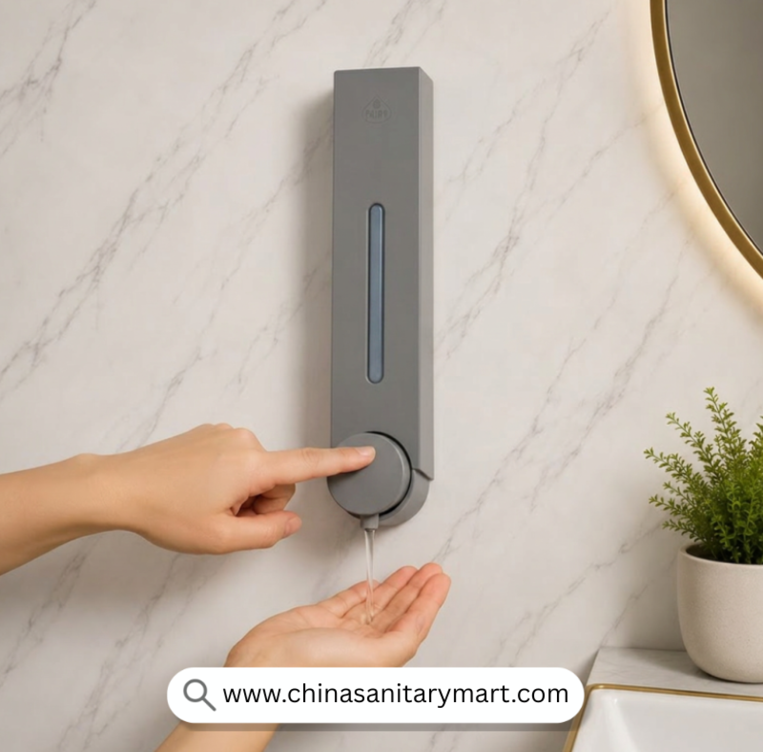 SS Long Liquid Soap Dispenser Grey, Grey Soap Dispenser, Wall Mounted Soap Dispenser, Long Liquid Soap Dispenser, Manual Soap Dispenser, Stainless Steel Soap Dispenser,