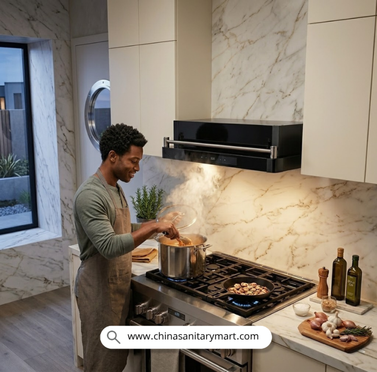 Black & Decker 09SH, Black and Decker Kitchen Chimney BD, Soundless Inverter Hood, 30 Inch Kitchen Hood, Box Style Kitchen Chimney, Black & Decker 09SH Price in Bangladesh, Quiet Kitchen Exhaust, Modern Kitchen Hood Design.