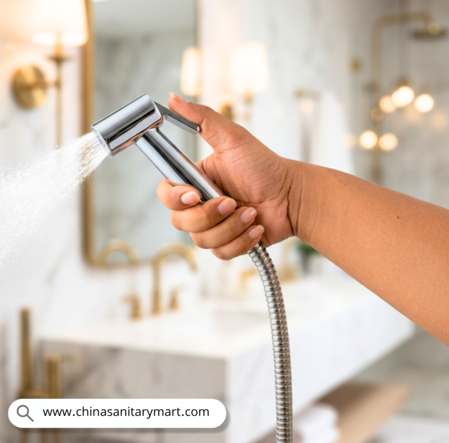 Ast Push Shower, Push Shower, Handheld Bidet Spray, Toilet Spray, Bathroom Push Shower, Chrome Push Shower, Personal Hygiene Spray, Bathroom Cleaning Spray, Toilet Cleaning Spray