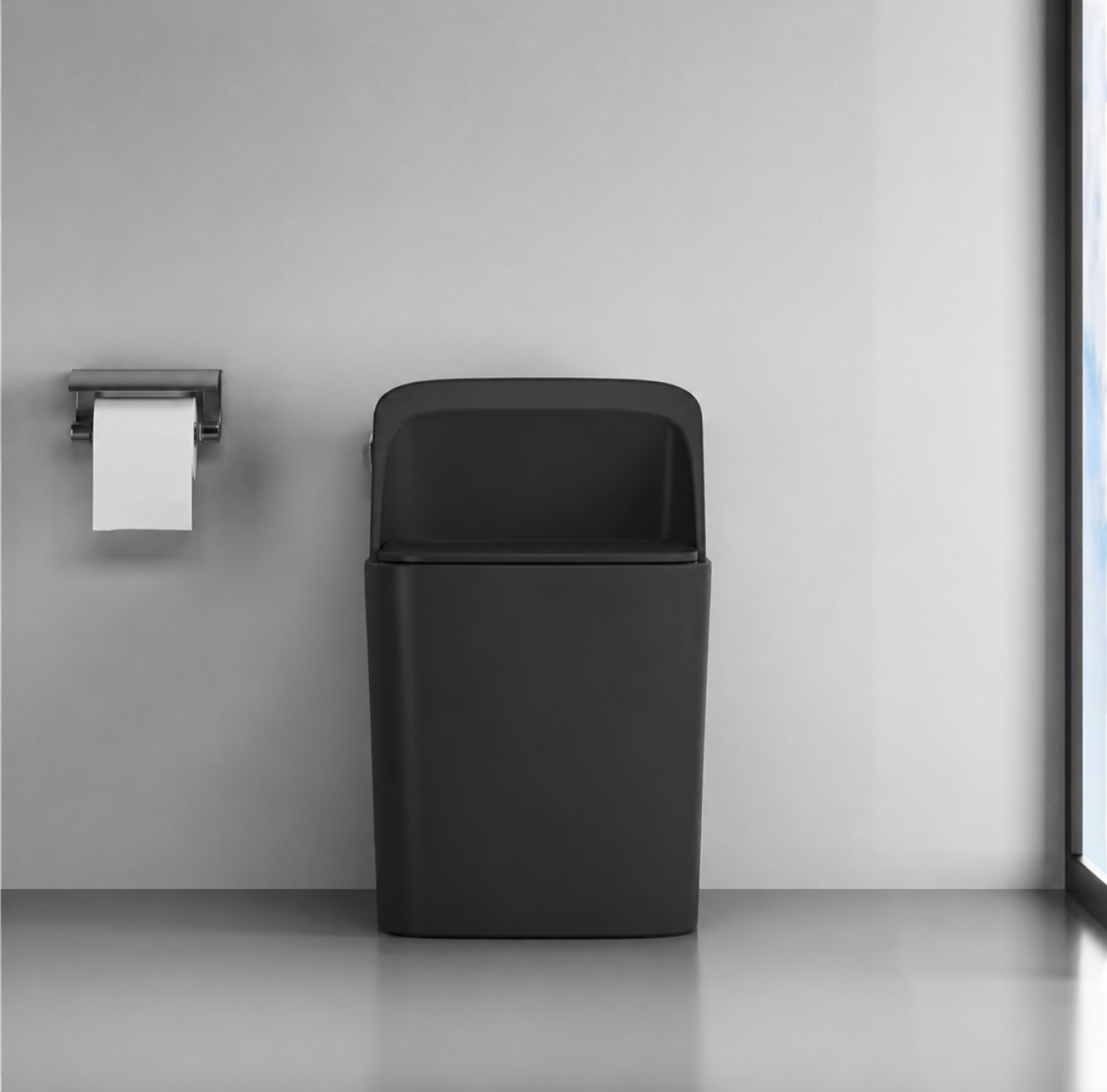 Matte Black Commode, Jet Flush Commode, T069B Commode, Black Toilet Bangladesh, S Trap Commode, Luxury Bathroom Commode, Modern Ceramic Commode, Matte Black Toilet,