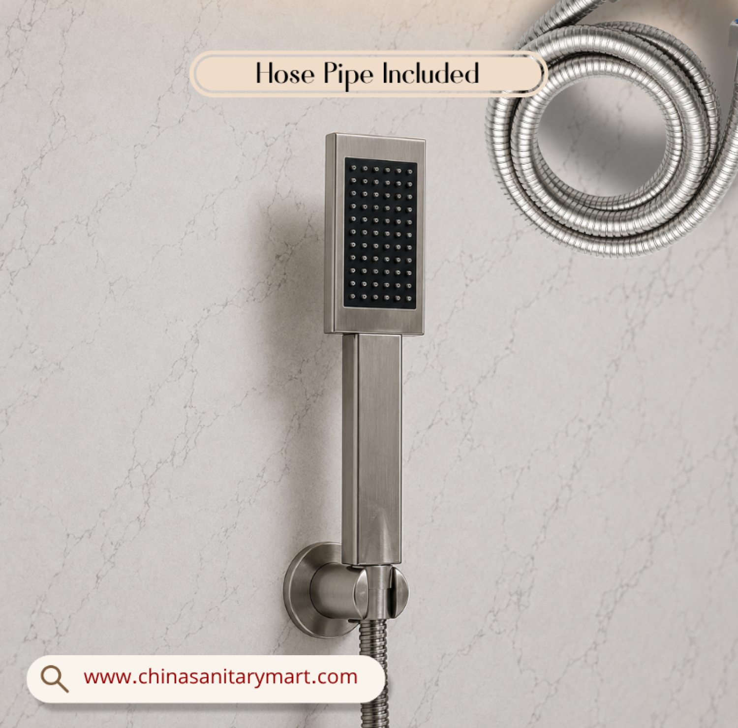 Conceal Shower Mixer SS Matte, Four Way Shower Mixer, 3 Function Shower Mixer, Brass Conceal Shower Mixer, SS Shower Mixer, Shower Set Bangladesh, Hand Shower Set, Bathroom Shower Mixer