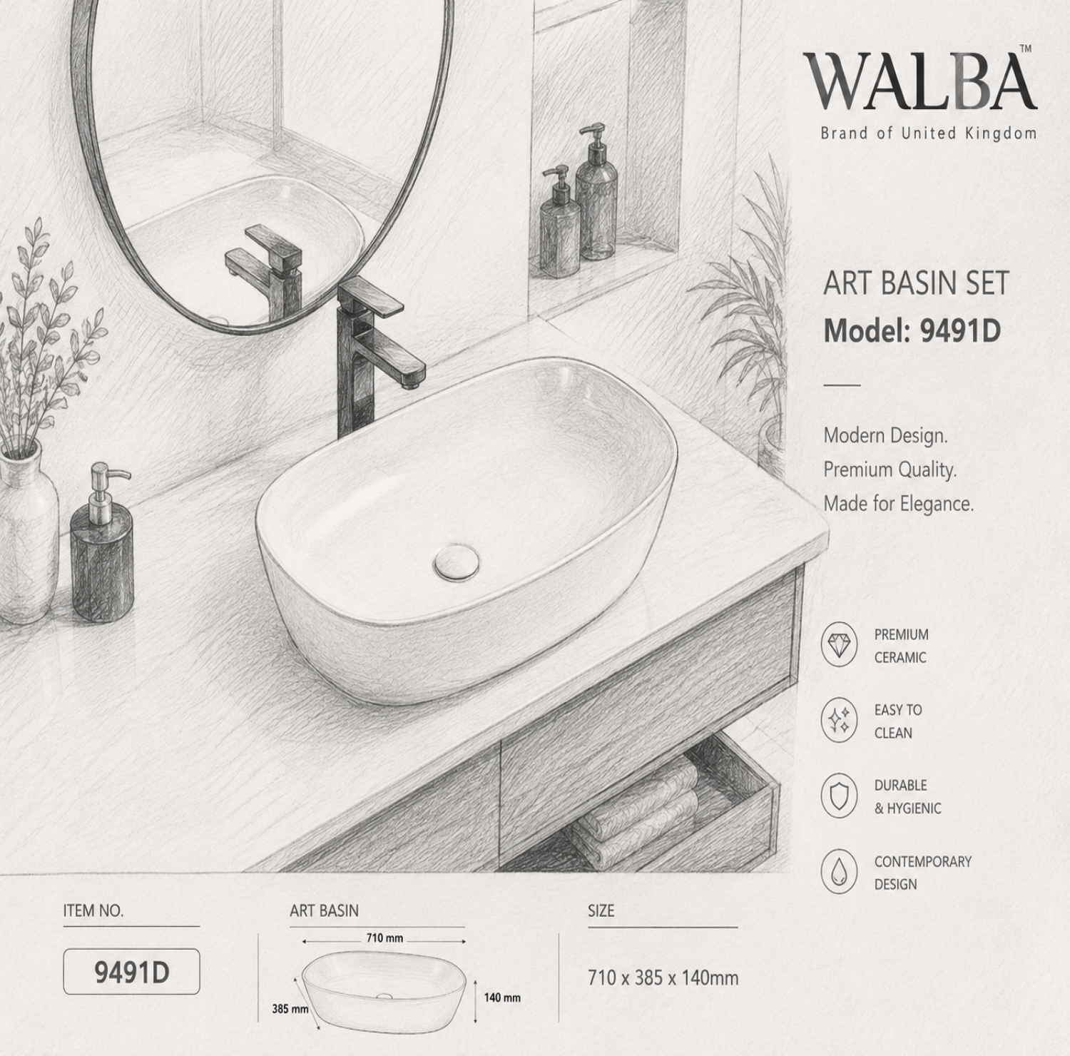 top basin, basin, art basin, basin, walba, walba top basin