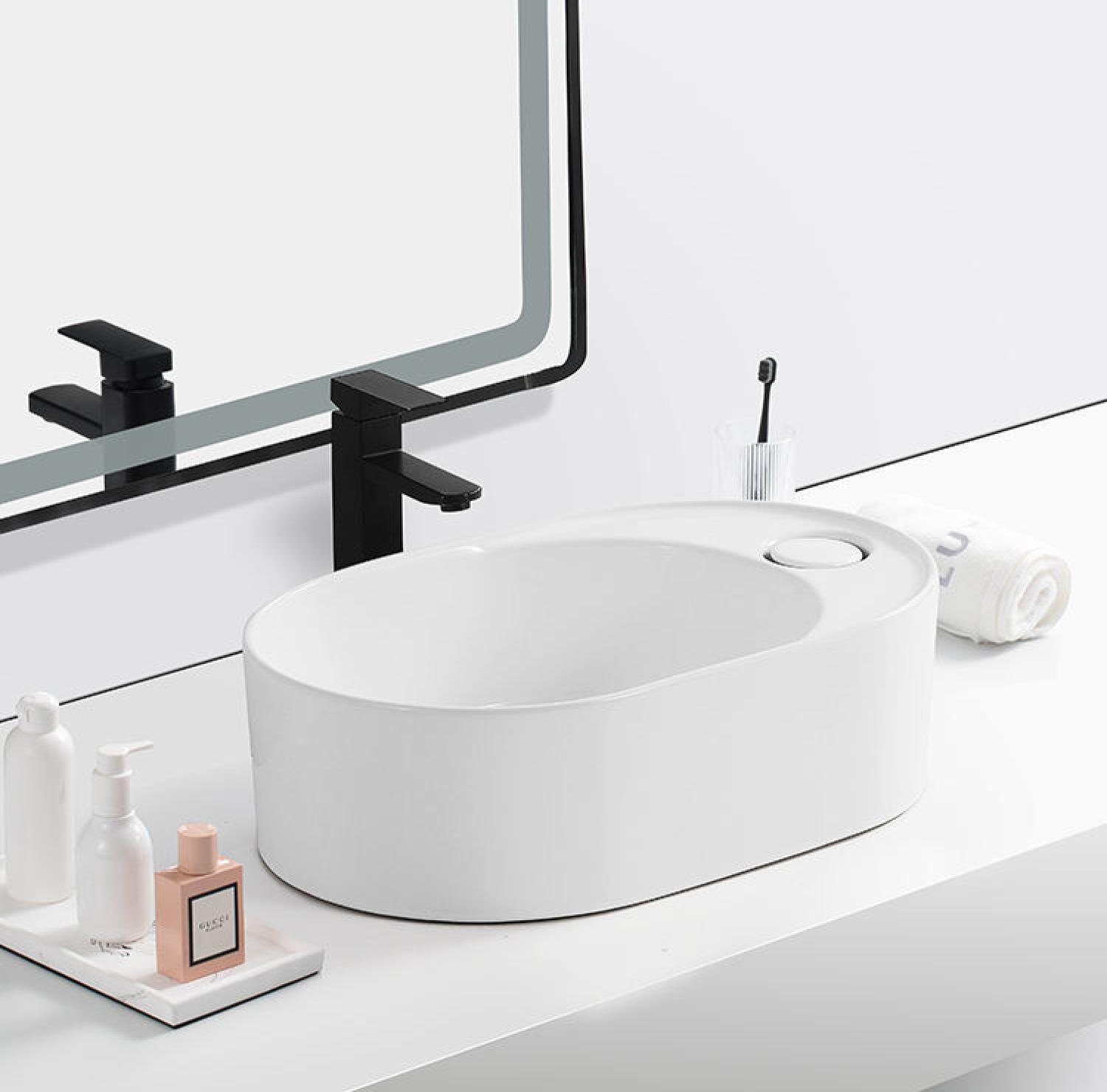 Walba 9717B, Walba basin, table top basin, countertop basin, ceramic wash basin, white wash basin, oval basin, bathroom basin Bangladesh, wash basin price in Bangladesh, luxury basin, modern basin, China Sanitary Mart