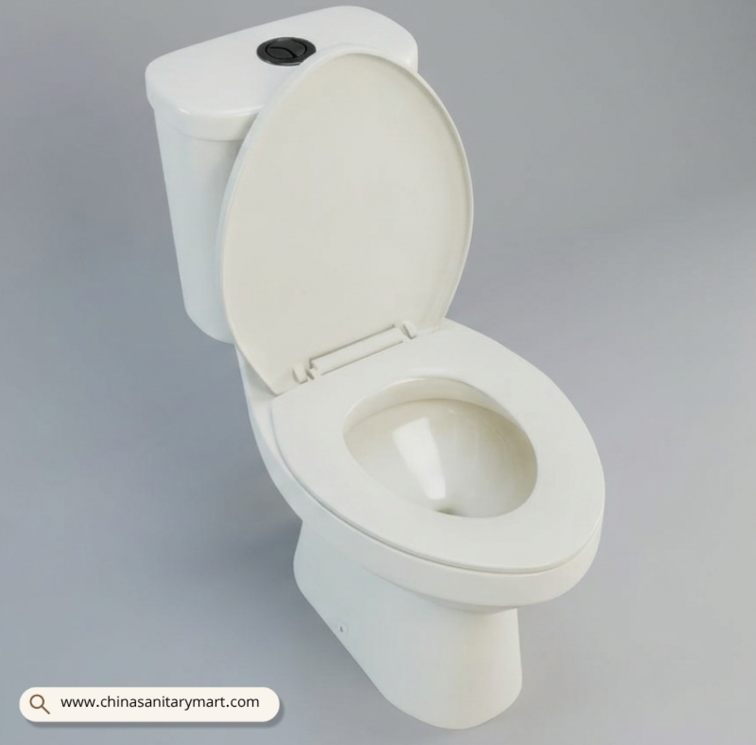 MARLA White BHL 10&110 2-piece ceramic commode with high-quality glossy antibacterial finish, floor-mounted toilet available in White and Off-White, designed for modern residential and commercial bathrooms by China Sanitary Mart.