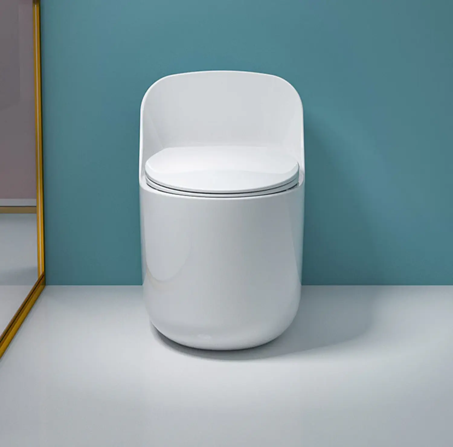 IS-T303 Premium White One Piece Commode featuring a glossy white finish, premium sanitary ceramic construction, Tornado Jet Flush system