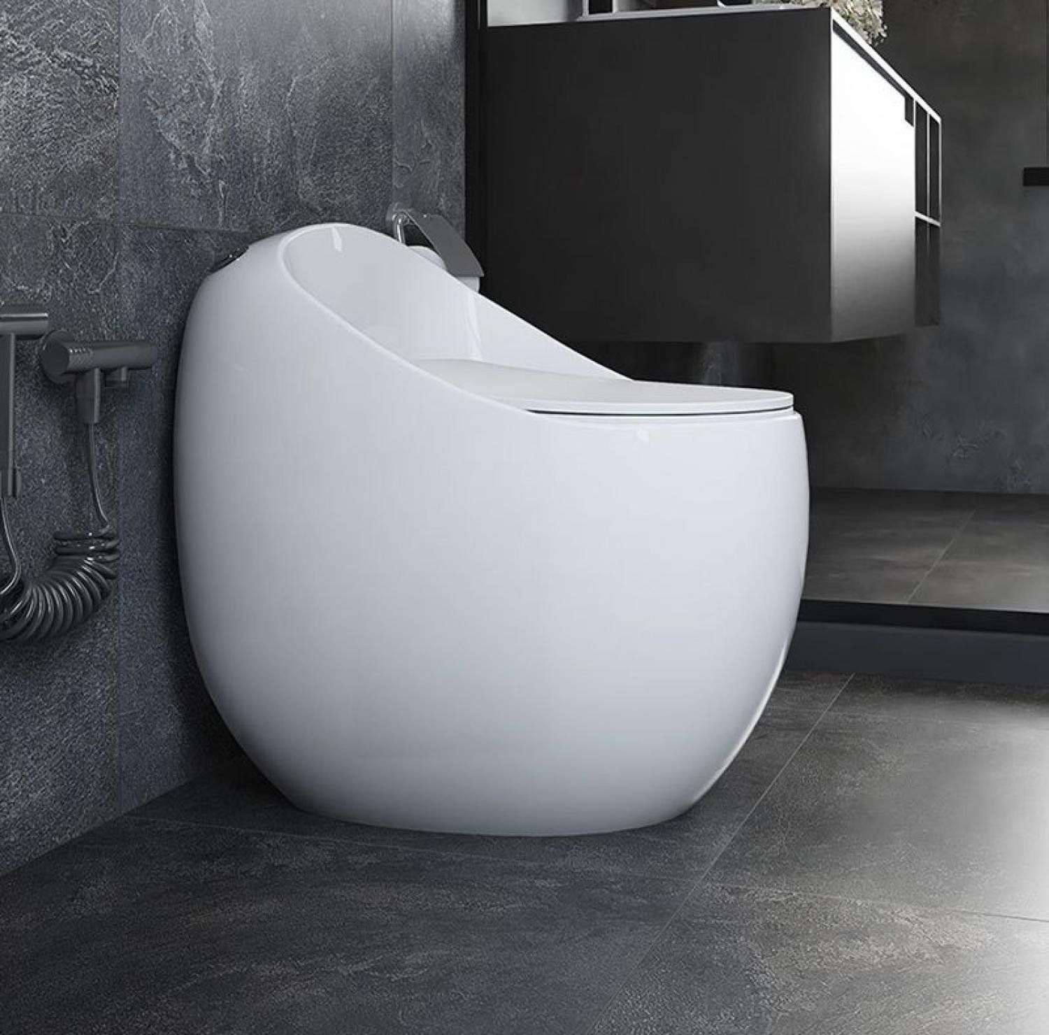 commode, egg shape commode