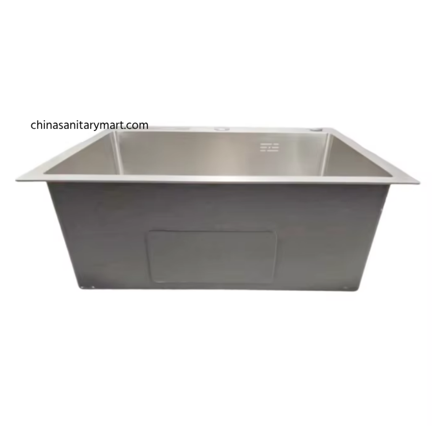 18×24 Inch SS Matte Silver Color Handmade Single Bowl Kitchen Sink made from premium SUS304 stainless steel with a brushed matte finish, deep bowl, telescopic dish basket, soap dispenser, knife holder, premium strainer waste.