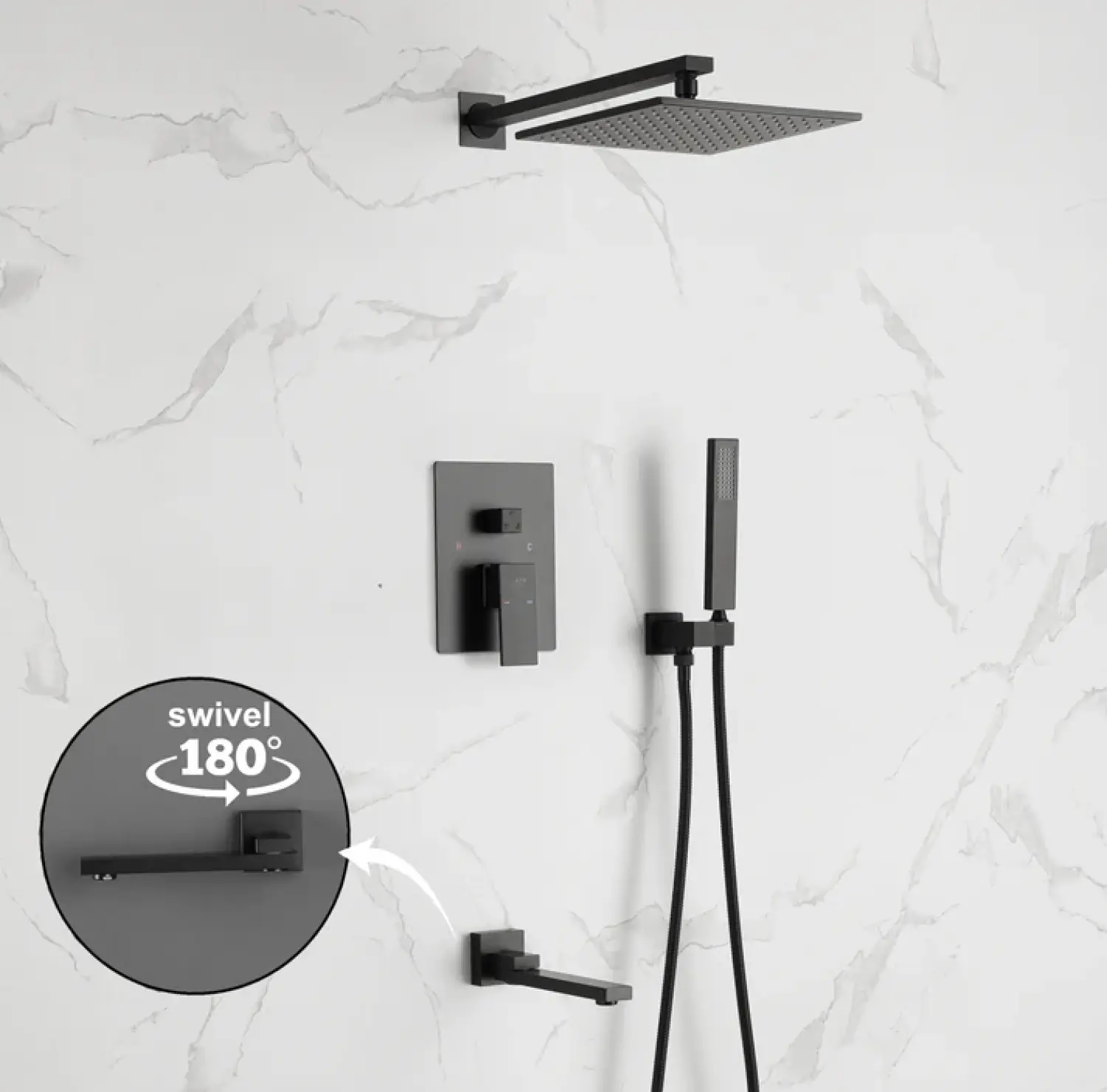 shower mixer , shower panel