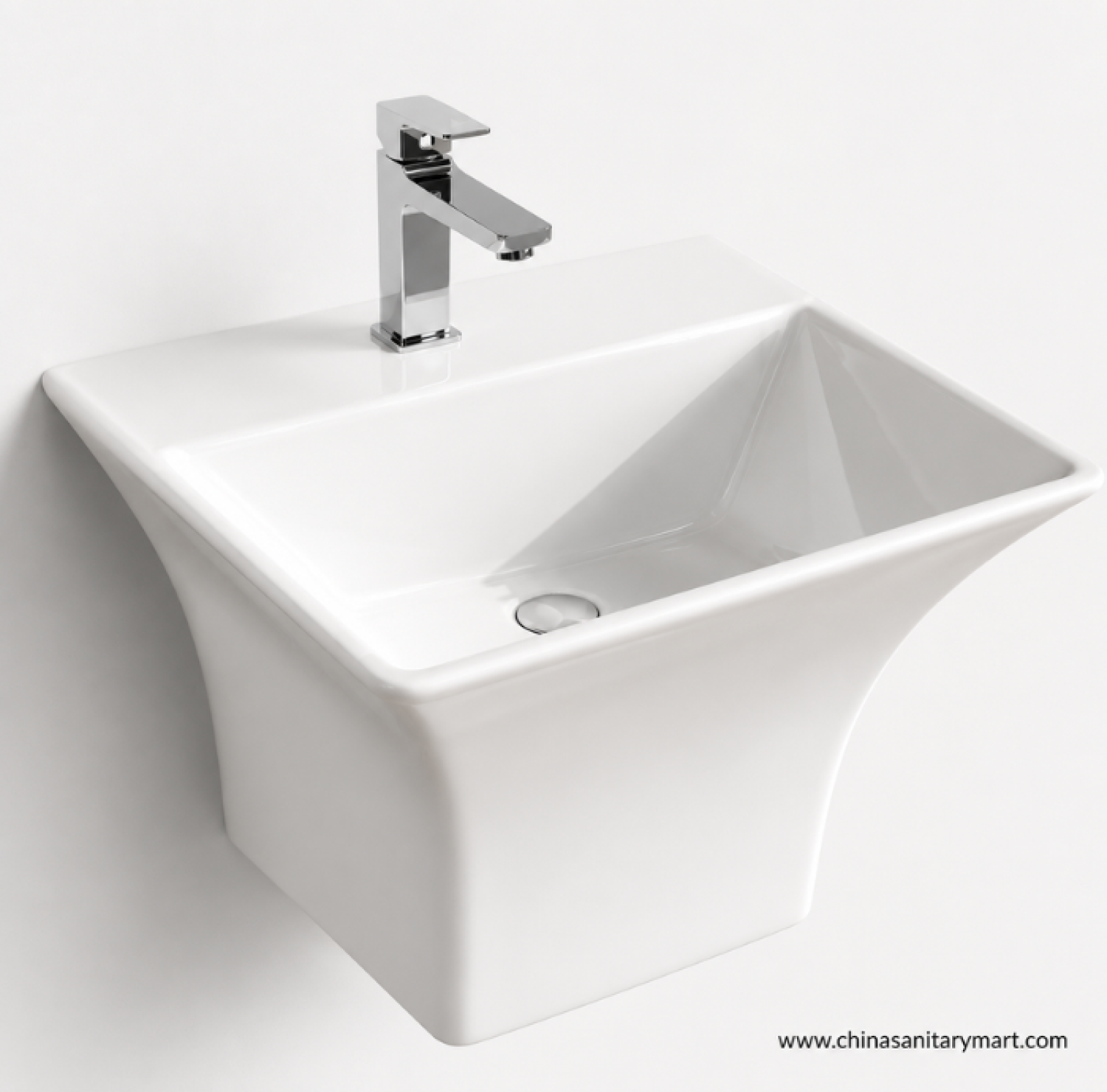 Buy 20x18 Inch Wall Hung Basin in BD | China Sanitary Mart