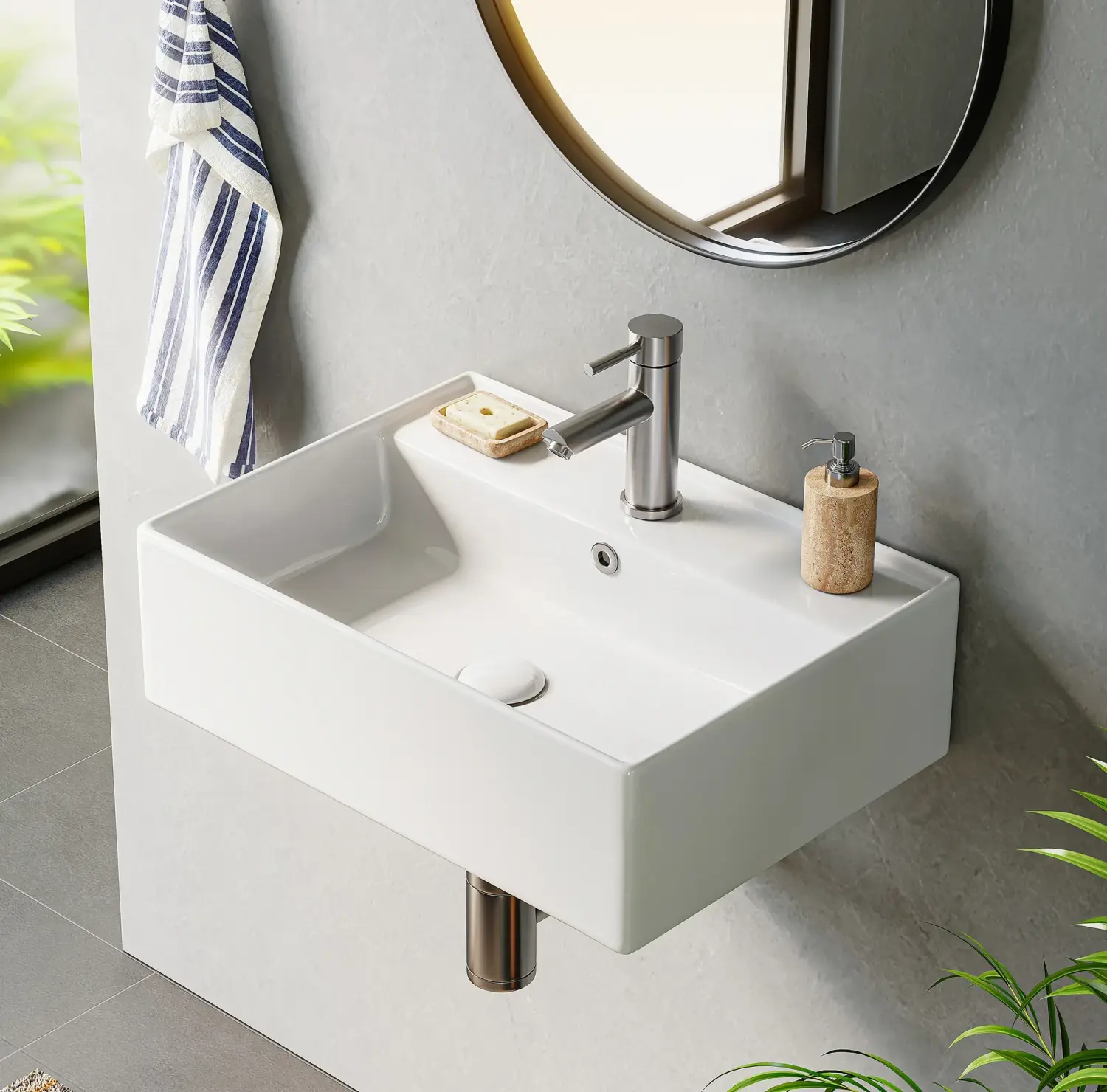 wall hung basin